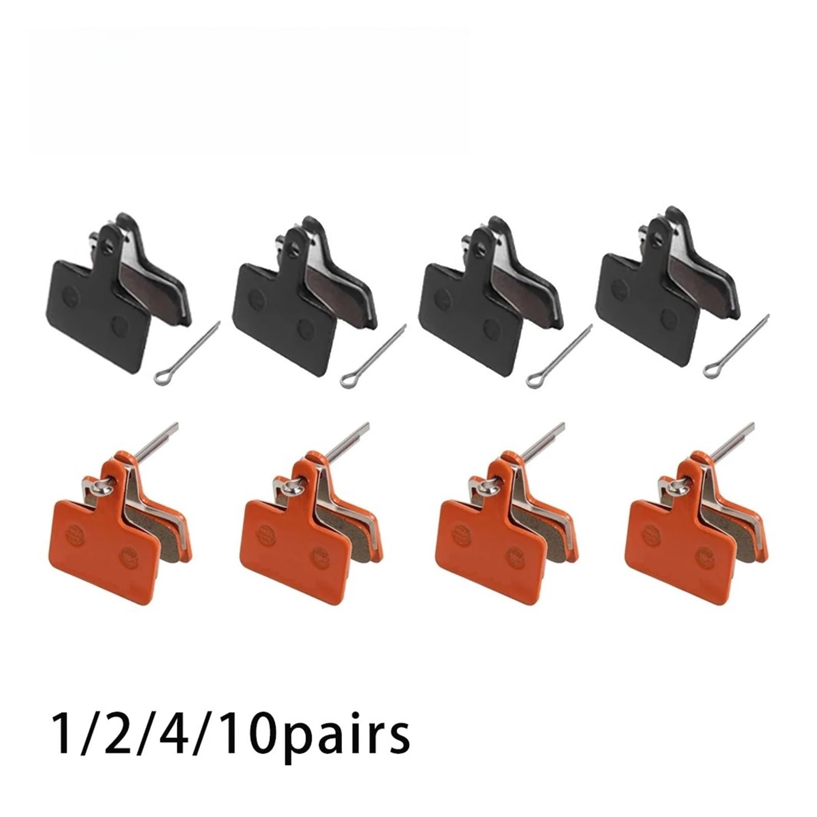 Bremsbeläge kompatibel mit KUGOO KuKirin G2 Master G4 Smart Kirin G3 PRO E-Scooter Bremssattel-Scheibenbremsen Zubehör for Tretroller(10pair orange)