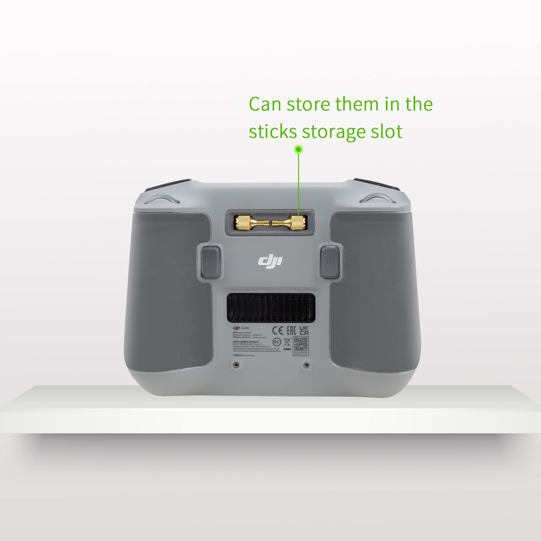 Hanatora Joysticks Stick for DJI RC,RC 2(Neo,Flip,Air 3S,Air 3,Mini 5/4/3 Pro,Mini 3,Mavic 3 Classic/Pro Drone), Metal Remote Controller Thumb Accessories