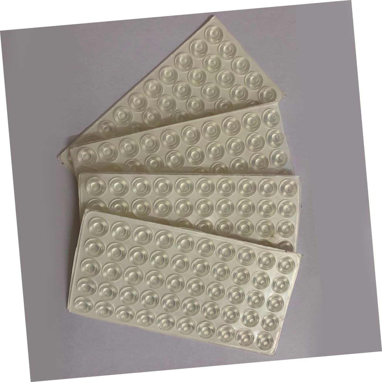 HOMSFOU 100pcs Collision Rubber Particles Kitchen Cabinet Door Bumpers Soft Close Pads Mute Crash Pad Self Adhesive Bumper Door Damping