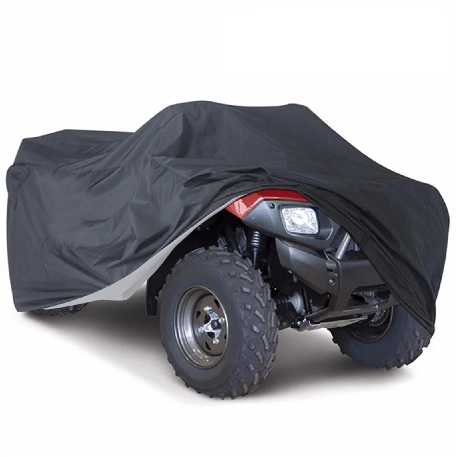 Funda para Moto Protector Cubierta Funda Universal para Quad Bike ATV, 190t, Impermeable, para vehículos, Scooter, Kart, Motos, Todos los tamaños, Camuflaje, Negro(Black,3XL)