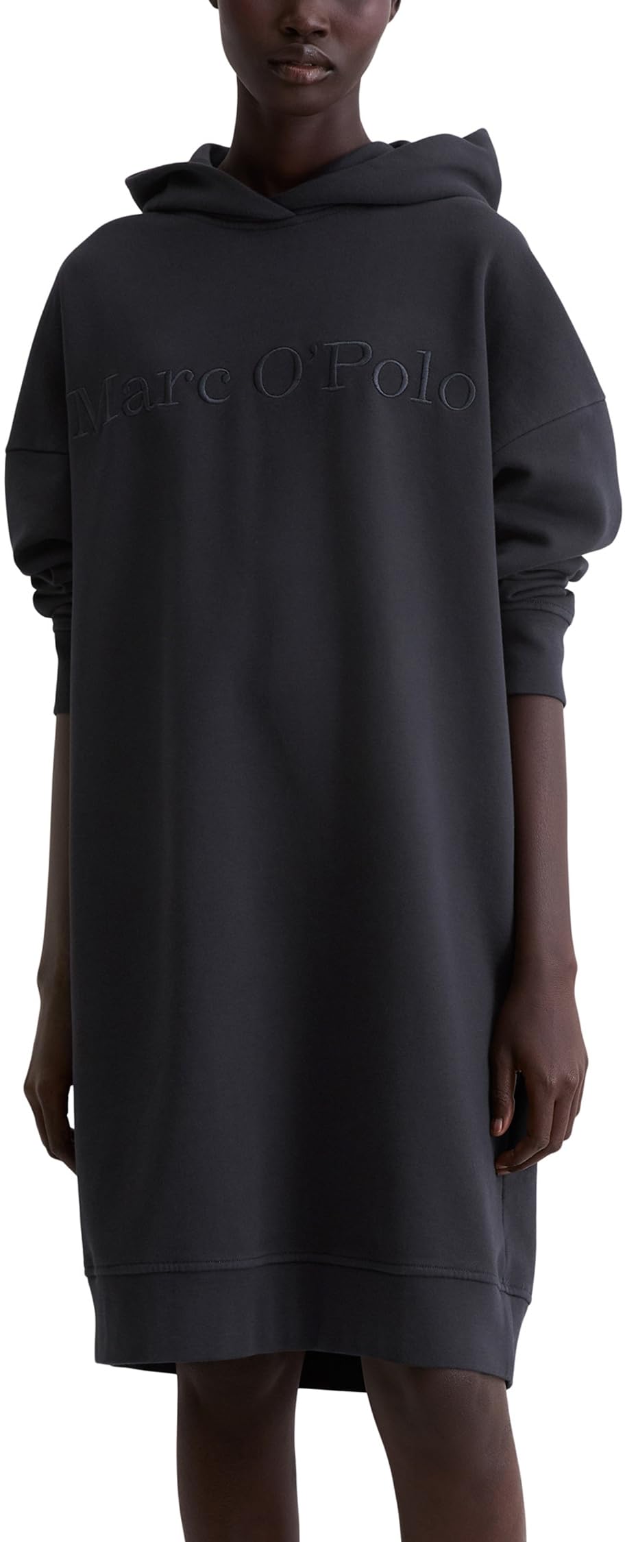 Marc OߴPolo Damen Sweatkleid mit Kapuze Knielang