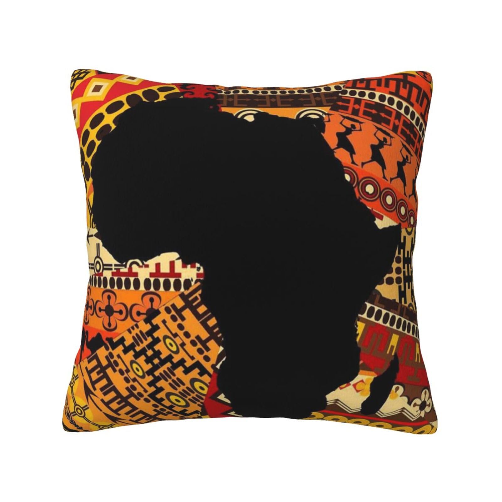 YFSGDLBN African Map Ethnic Pattern printed Velvet pillowcase decorative Cushion Cover