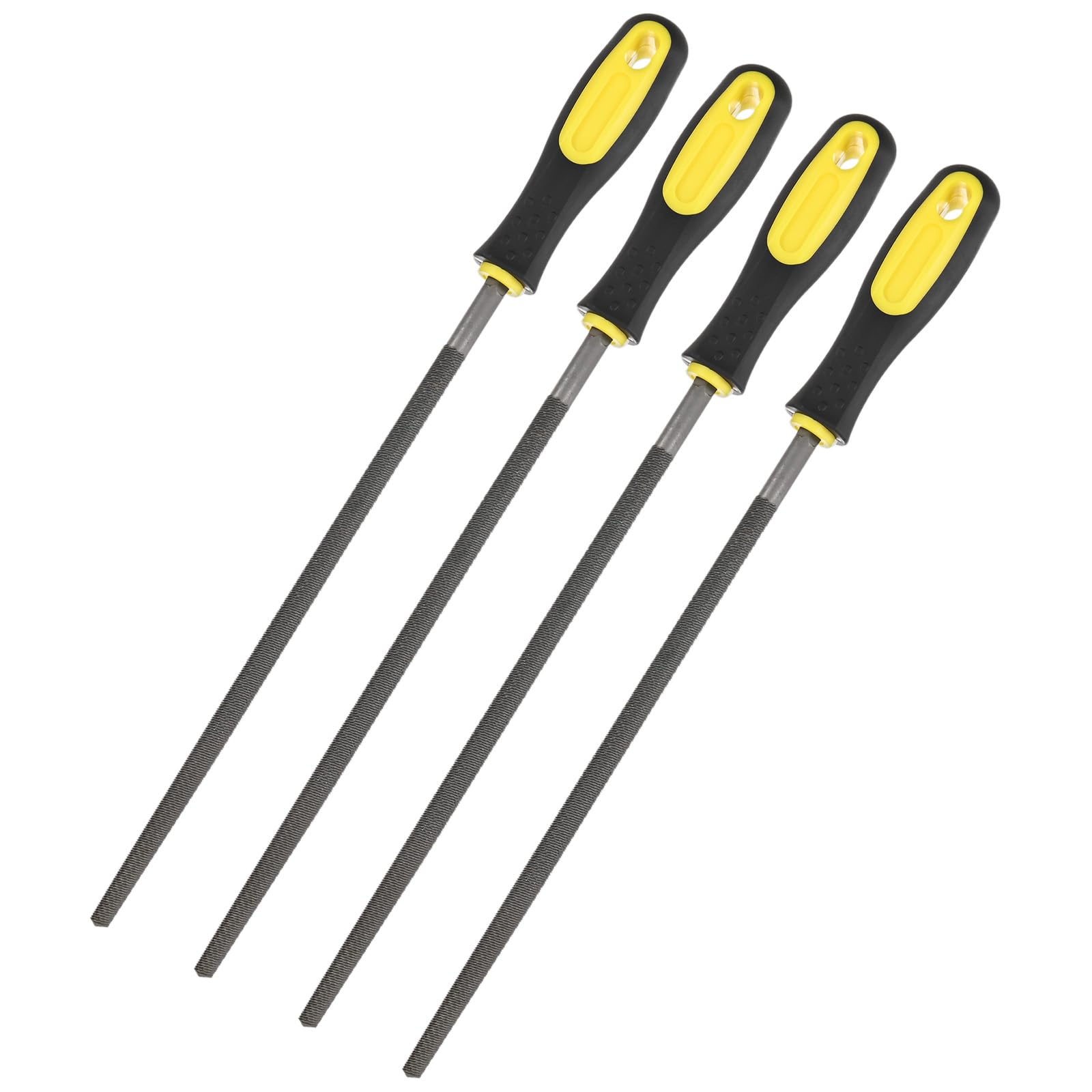 M METERXITY 4-Pack Round Metal File 10 Inch