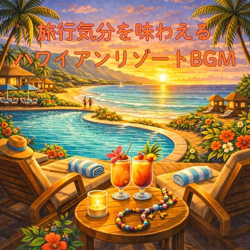 Amazon MusicでAloha Worksの旅行気分を味わえるハワイアンリゾートBGMを再生する