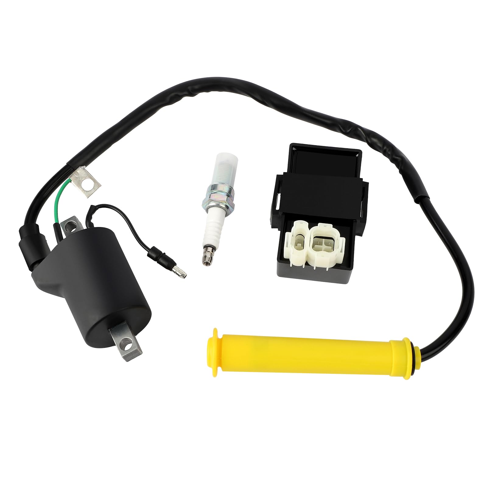 Bobina accensione, Centralina CDI, Candela per Honda TRX400EX Sportrax 400 2x4 1999-2004 30500-HN1-003 30700-KCZ-000 30410-HN1-003