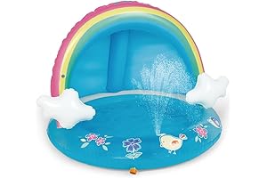 Rainbow Splash Pool Mushroom Pool: A Sun-Safe Water Wonderland for Toddlers