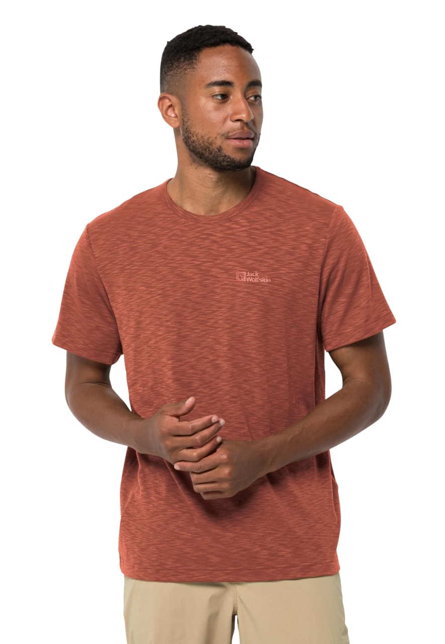 Jack Wolfskin Travel T-Shirt Barn Red S