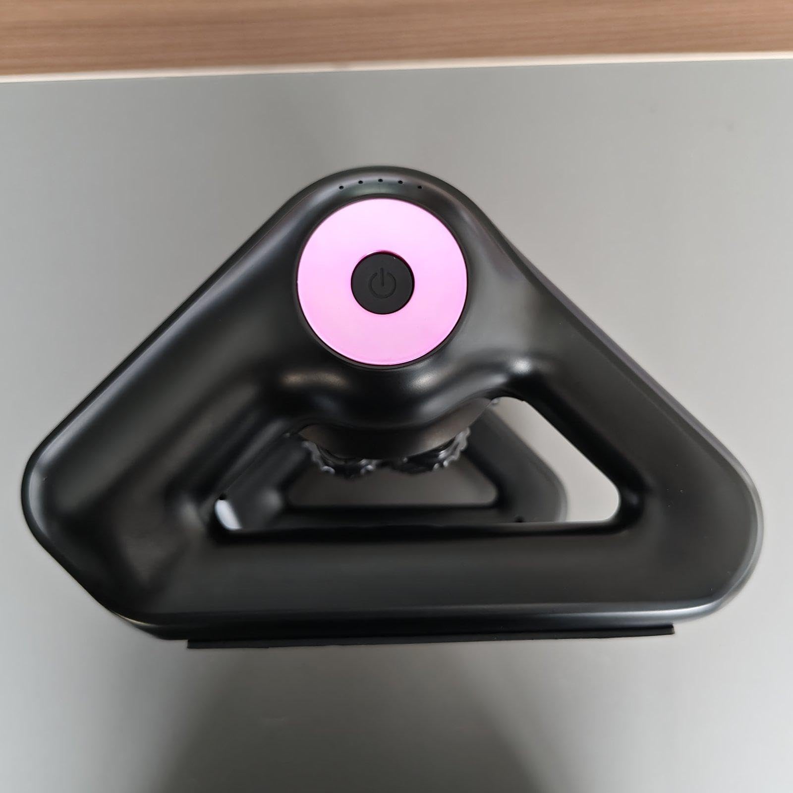 Strumento Elettrico per Massaggio a Percussione Profondo Dei Tessuti, Ideale per Il Sollievo Muscolare, con Rulli a Più File E Impugnatura Ergonomica, Nero E Rosso Rosato