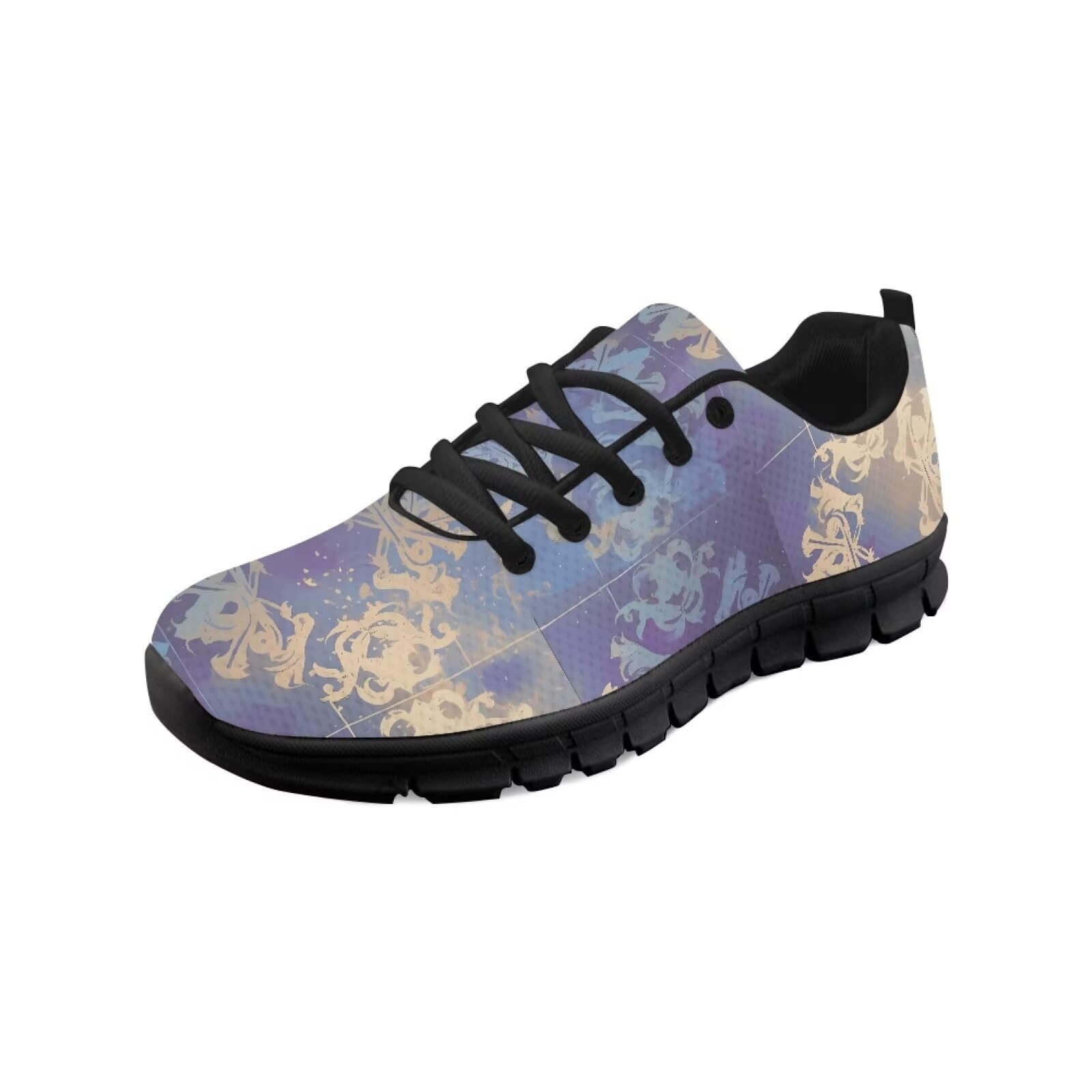 Scarpe da ginnastica geometriche da donna e ragazza, per camminate su strada, tribali, comode, con