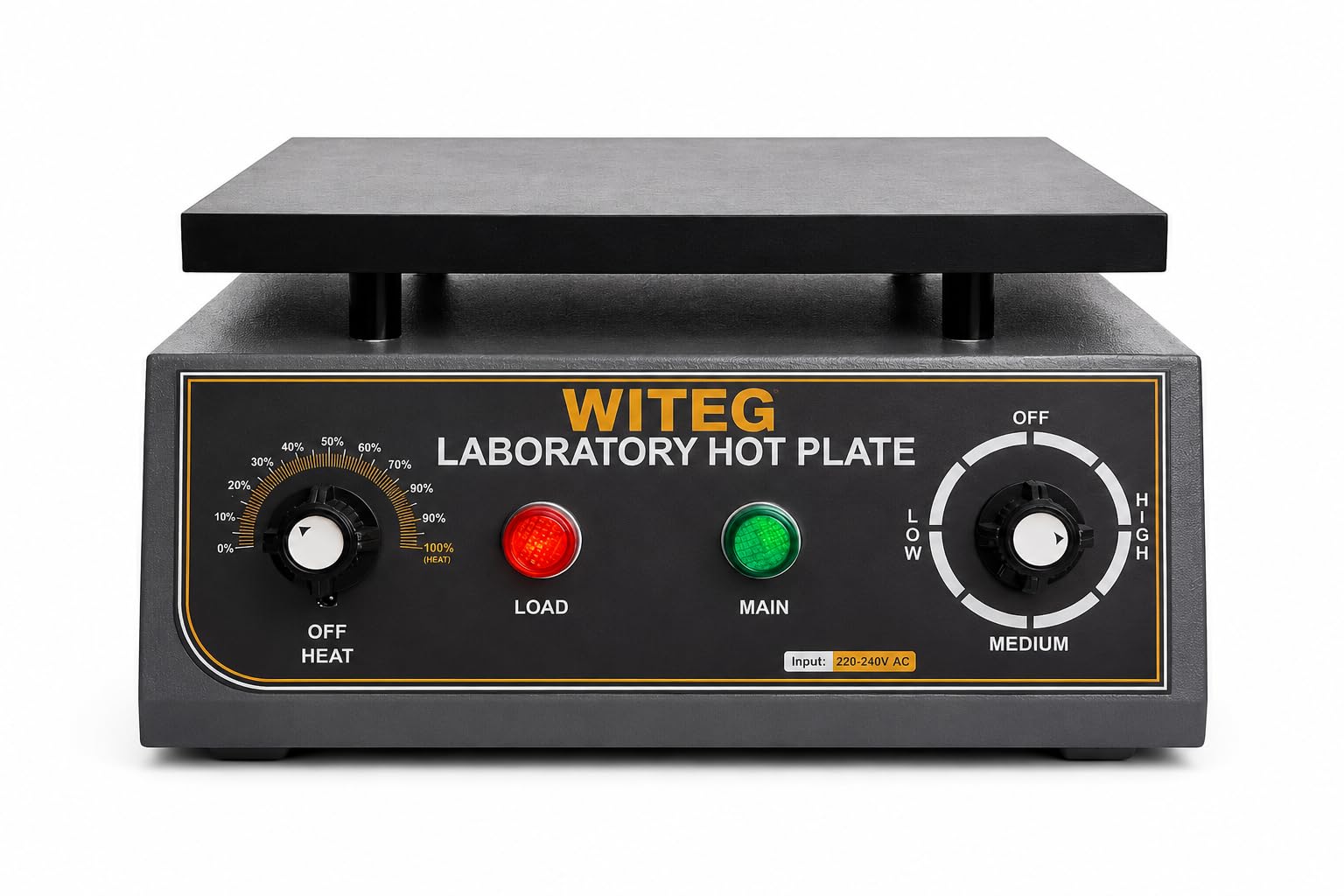 Rectangular Laboratory Hot Plate | Platform Size 12 * 10 | Up to 350°C Temperature Range | Powder Coated Mild Steel Body | Thermostatic Hot Plate |-image-9