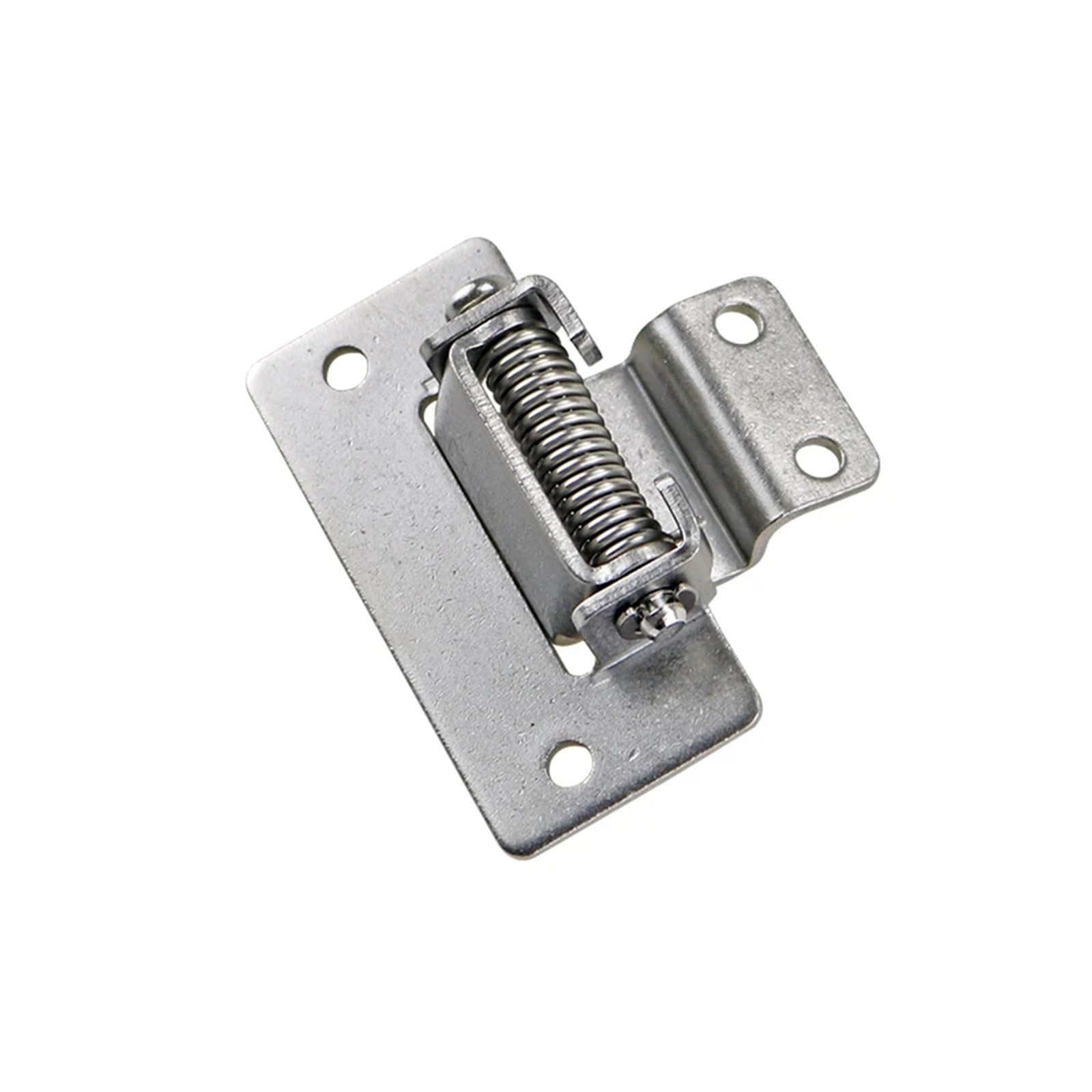 Bisagra de resorte de acero inoxidable HL128, rotación de 90 grados for reinicio y cierre automático, Ideal for puertas de armarios eléctricos, 1 ud.