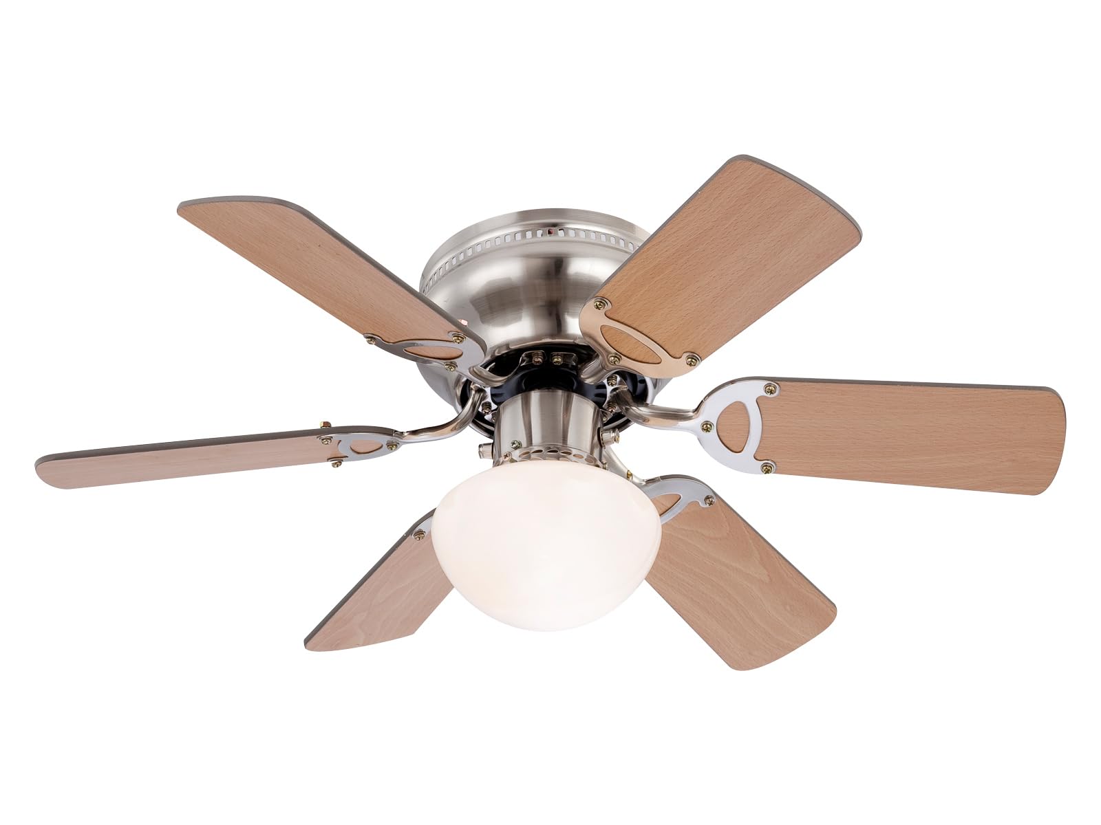 GLOBO Ventilateur de Plafond, Nickel