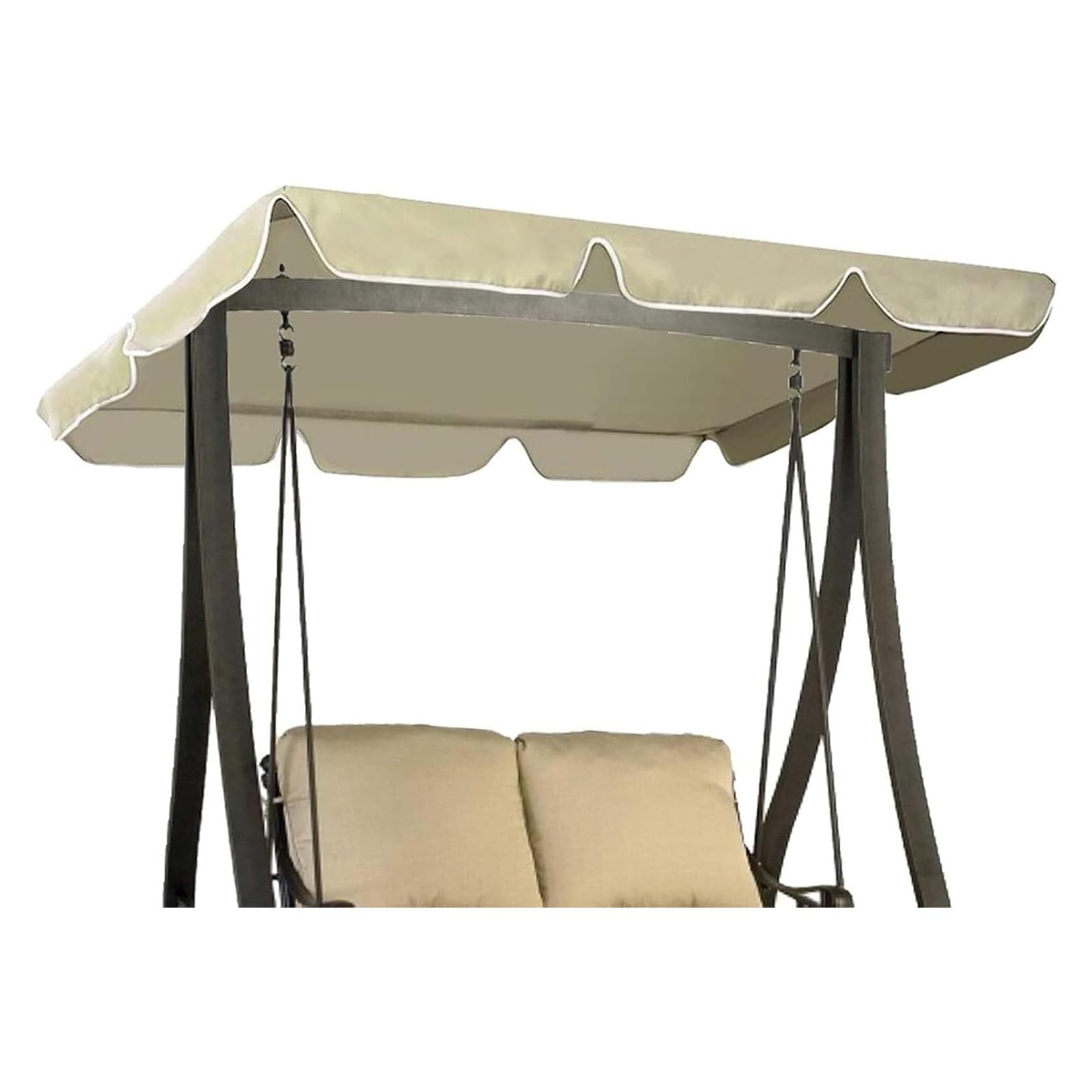 Auvent durable pour balancelle hollywoodienne extérieure 142x120