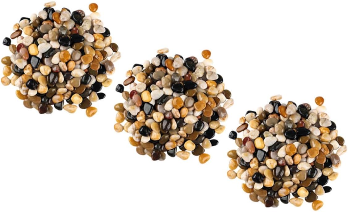 Mipcase Natural River Pebbles for Aquariums and Each Decorative Stones for Garden Fish Tanks and Landscaping