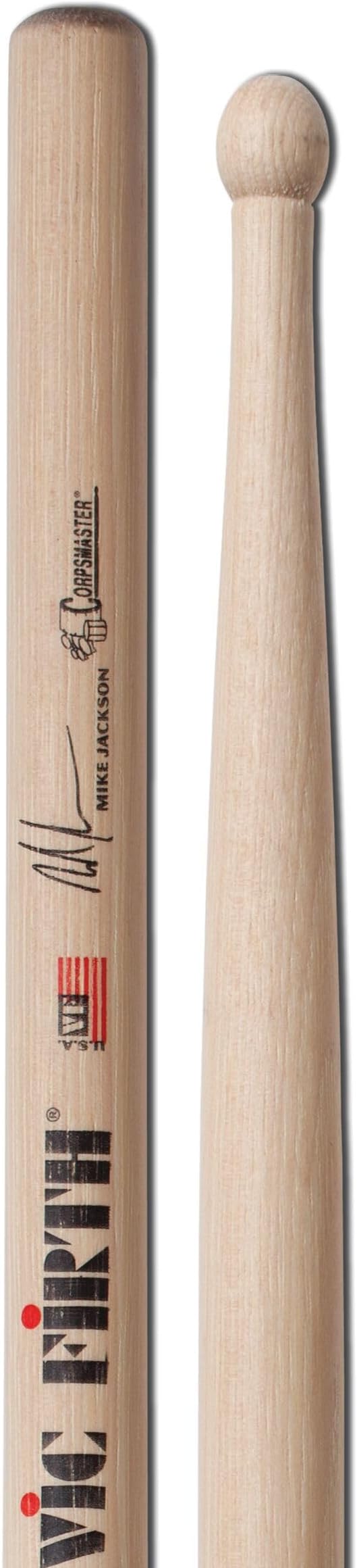 Vic FIrth - Corpsmaster® Signature Series Snare Drumsticks - Mike Jackson - Wood Tip