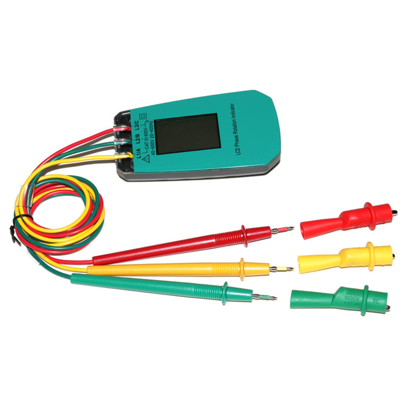 Msioytog Multicolor Precisions Handheld Power Phase Sequences Checkers Measuring Instrument For Various Applications Electrical Phase Rotation Indicators