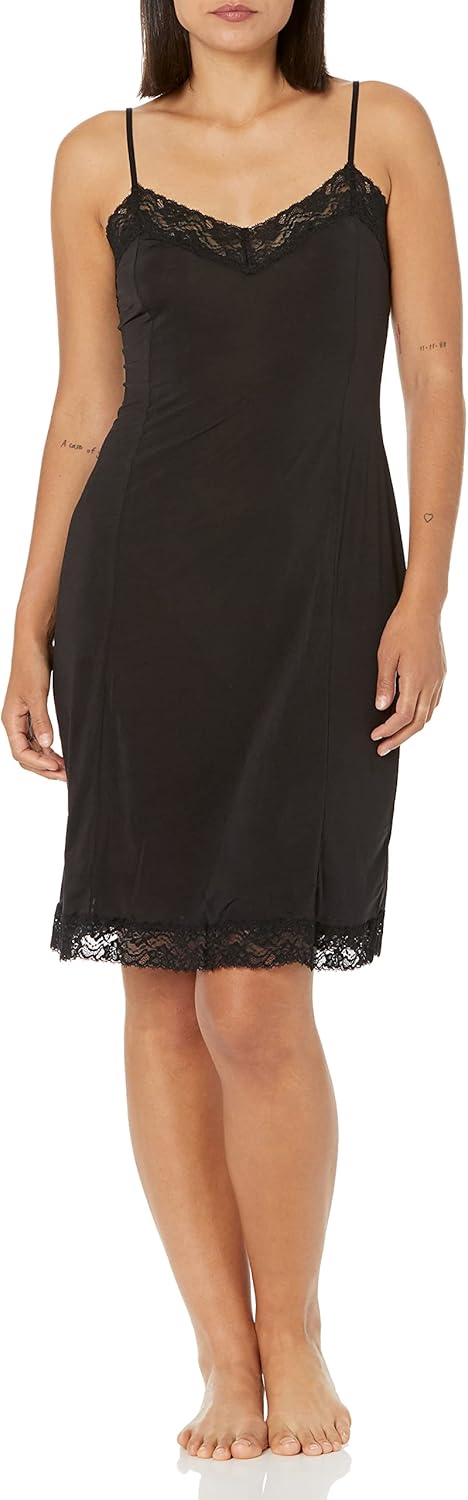 Jones New York womens Silky Touch "38 Spaghetti Strap Anti-cling Full Slip W/Lace