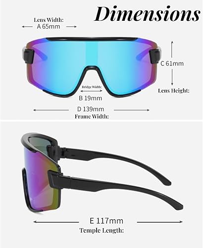 Miniatura 5 de TopG SANPLMG UV400 2 - Gafas de sol deportivas para niños y niñas, para ciclismo, béisbol, golf, jóvenes, gafas de sol deportivas