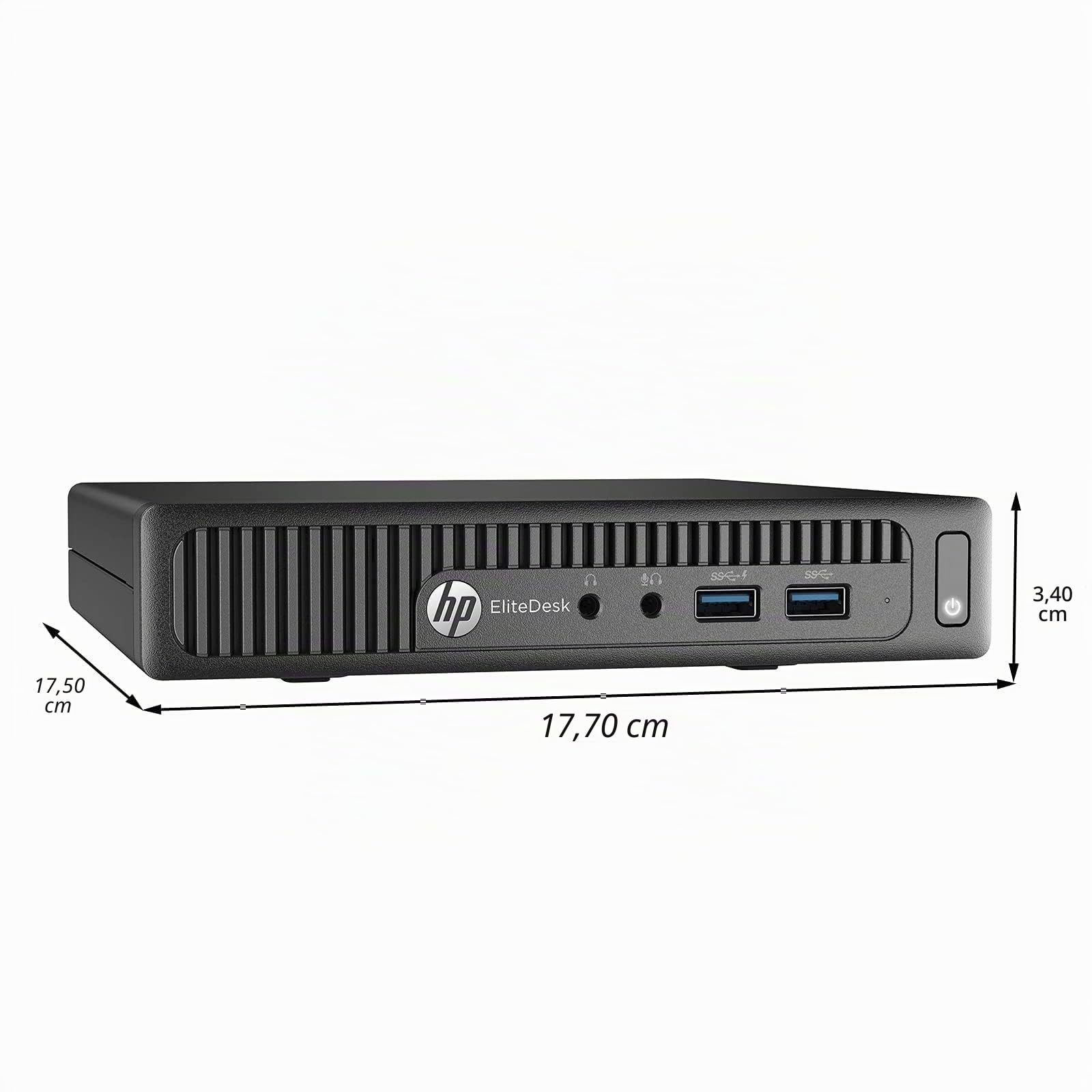 HP EliteDesk 705 G3 Mini Ordinateur de Bureau PC, AMD A12-9800, 8 Go de RAM, 256 Go de SSD, WiFi, Bluetooth, Clavier US QWERTY, Windows 11 Pro (Reconditionné)