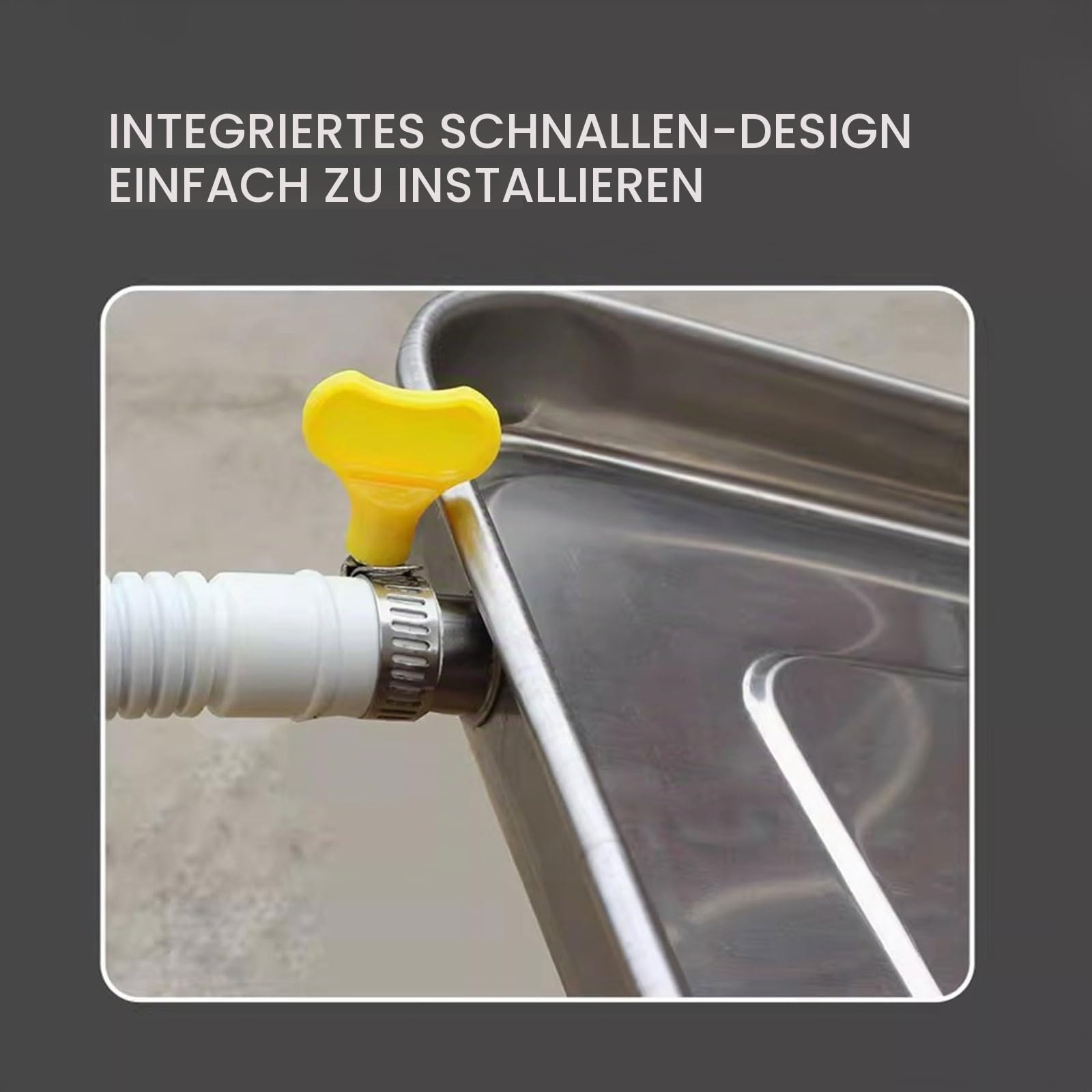 Auffangwanne mit Ablauf Verstärktes Edelstahl Material Auffangwanne der Klimaanlage für Split Klimaanlagen Sets Verschiedene Größen (Size : 1-2P)