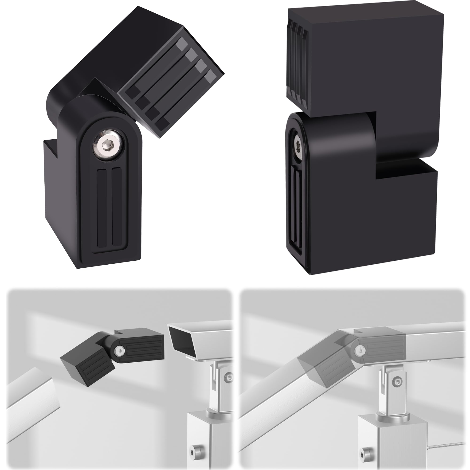 Pivot Railing System Snapklik.com : Railing Handrail Accessories, 2 Pack Vertical Pivot ...