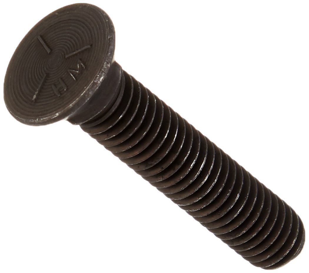 The Hillman Group 260057 7/16-Inch x 2 1/4-Inch Plow Bolts, 50-Pack , black