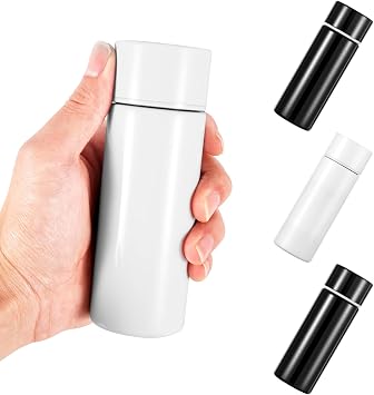 4Pcs Mini Stainless Steel Insulated Water Bottle Leakproof Travel Mug for Hot Coffee Cold Drinks Tea Portable Reusable Flask with Lid for Adults Kids Home Office School Car Travel Camping
