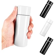4Pcs Mini Stainless Steel Insulated Water Bottle Leakproof Travel Mug for Hot Coffee Cold Drinks Tea Portable Reusable Flask with Lid for Adults Kids Home Office School Car Travel Camping