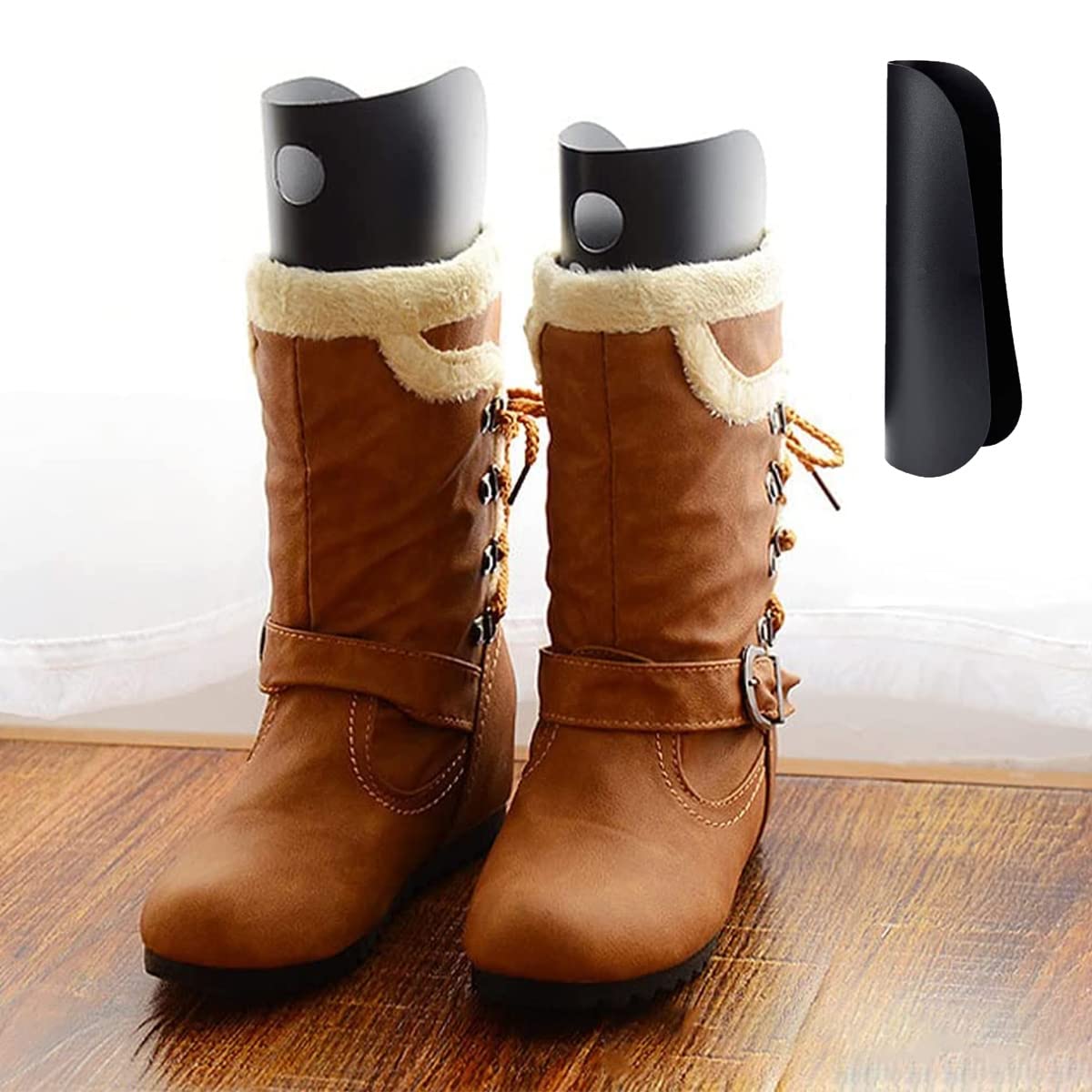 Tensor de botas, 20 piezas de tensor de botas con forma de insertos reutilizables, insertos para botas de pie, para mantener las botas en posición vertical para evitar arrugas para mujeres y