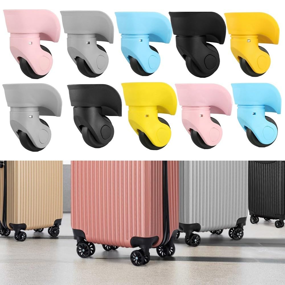 Roues de rechange pour valises, compatibles avec différents modèles, solides et résistantes à l'usure (gris L)