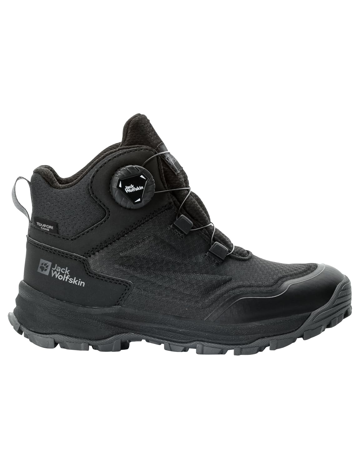 Jack Wolfskin CYROX Texapore DIAL MID K, Walking Shoe, Black