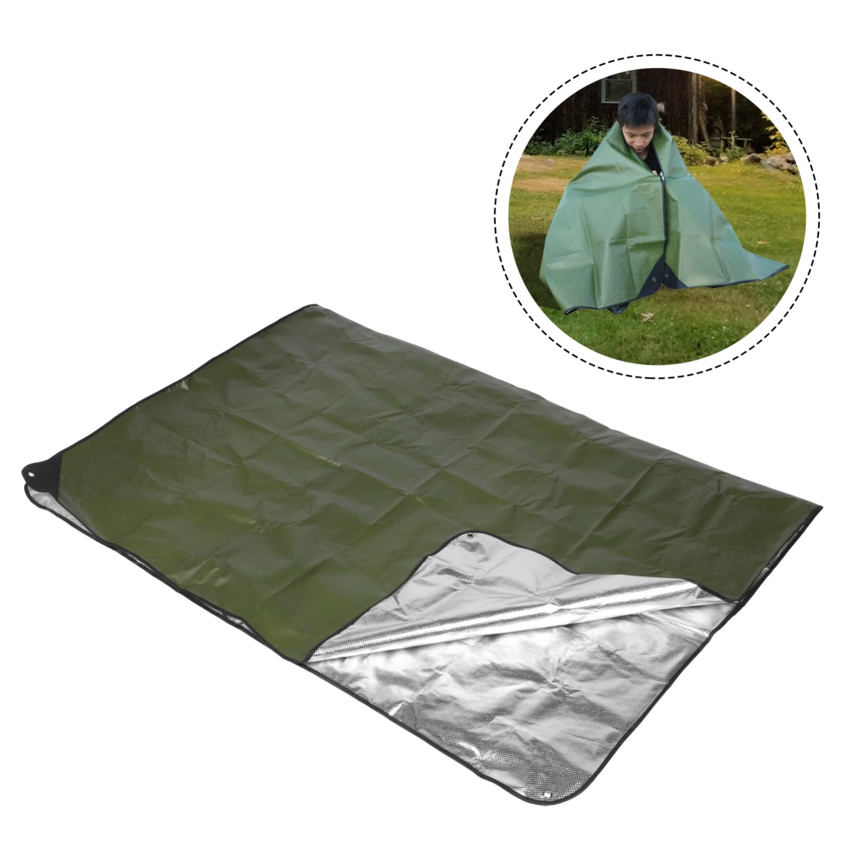 TOYANDONA Coperta Di Emergenza Termica Multiuso e Isolante Leggera Per Campeggio Sopravvivenza e