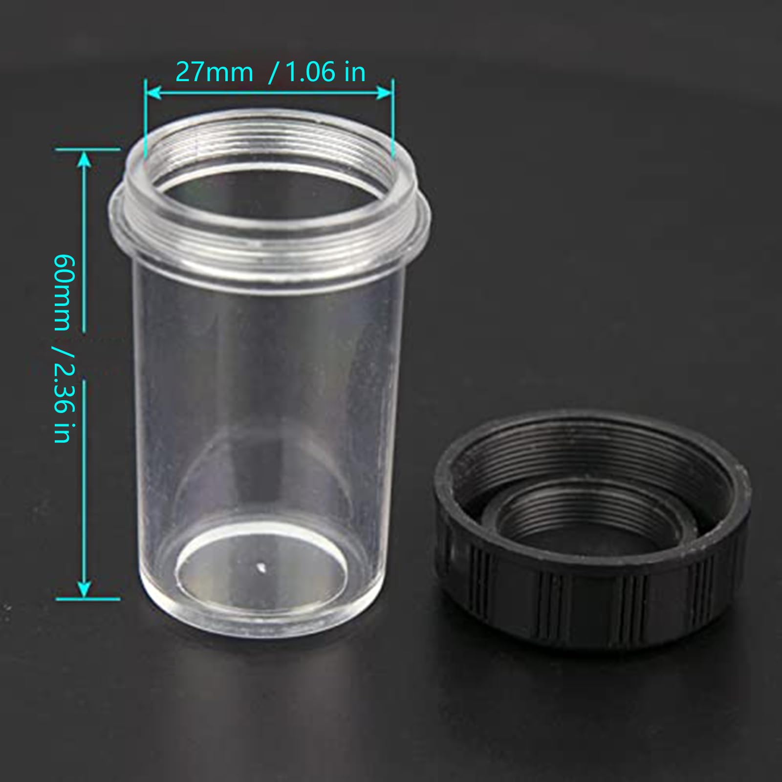 Étui de protection pour objectif de microscope biologique, boîte de rangement, accessoires portables