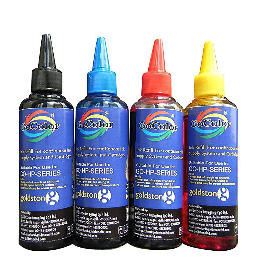 GoColor GOHP Compatible Inkjet Refill Ink 100 ml X 4 Color BK/C/M/Y (B079CCWTCP) Amazon Price History, Amazon Price Tracker