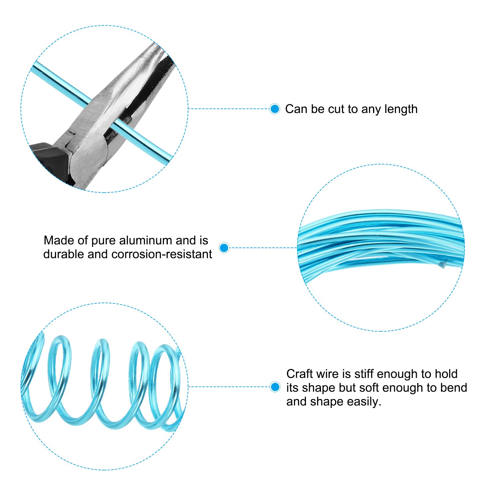 PATIKIL 16.4ft Aluminum Wire - Image 3