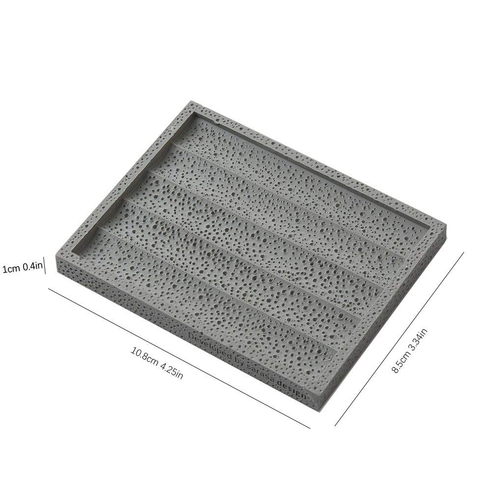 Jabonera Baño Simples Baño de jabón de Resina Impermeable Material del Plato de la Bandeja de baño Cocina Restaurante Hotel Jabonera Ducha (Color : C)