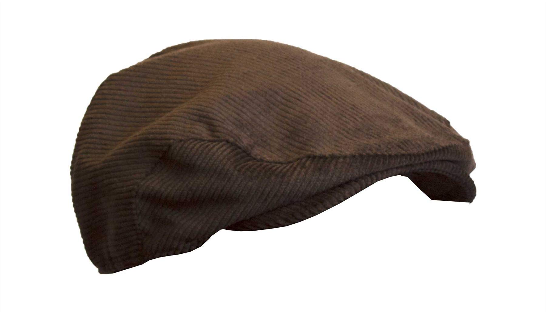 WALKER AND HAWKES - Corduroy Alton Flat Cap - Brown - XL (60cm)