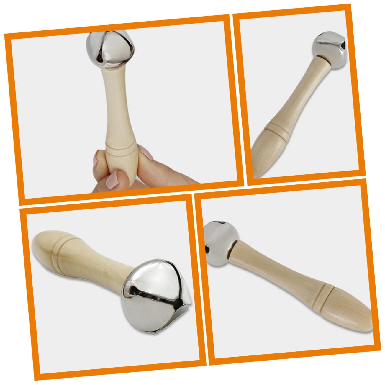 Toddmomy Dinner Bell Hand Bells for Desk Musical Instruments Chimes Instrument Kit