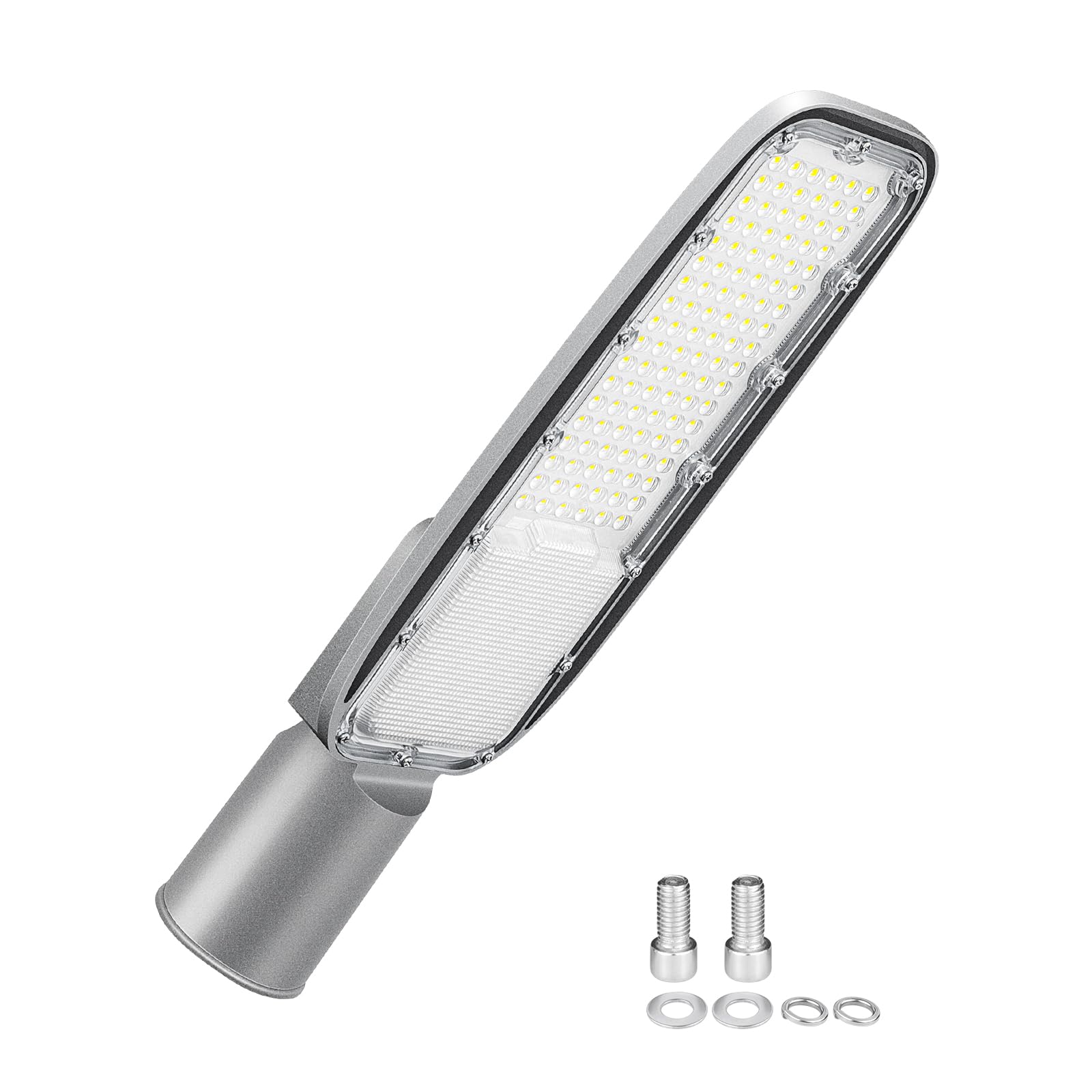 SKYWORLD LED Street Lights Outdoor, 100W 7212LM LED Parking Lot Lights Pole Light Floodlight, 4000K Commercial Area Road Street Lighting, Waterproof Security Light for Garden Yard Path Court