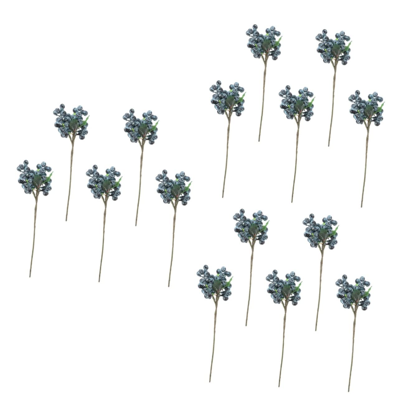 Yardwe 15 Pezzi Bacche Artificiali Artificiales Para Ornamenti Natalizi Decorazioni Rami Di Bacche Di Agrifoglio Simulazione Ramo Di Bacche Bacche Realistiche Con Steli Steli Di