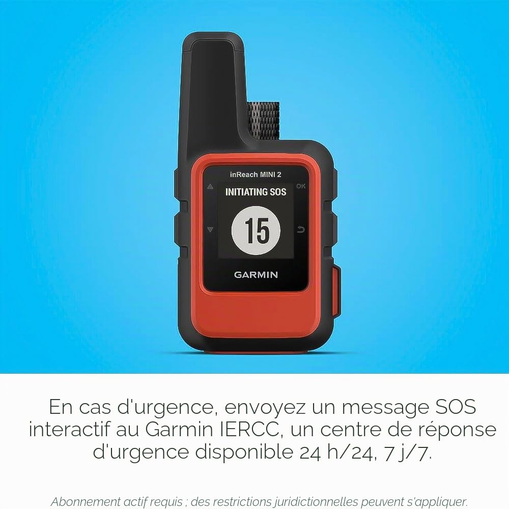 Garmin inReach Mini 2 Communicateur Satellite léger et Compact pour randonnée, Orange, 010-02602-00