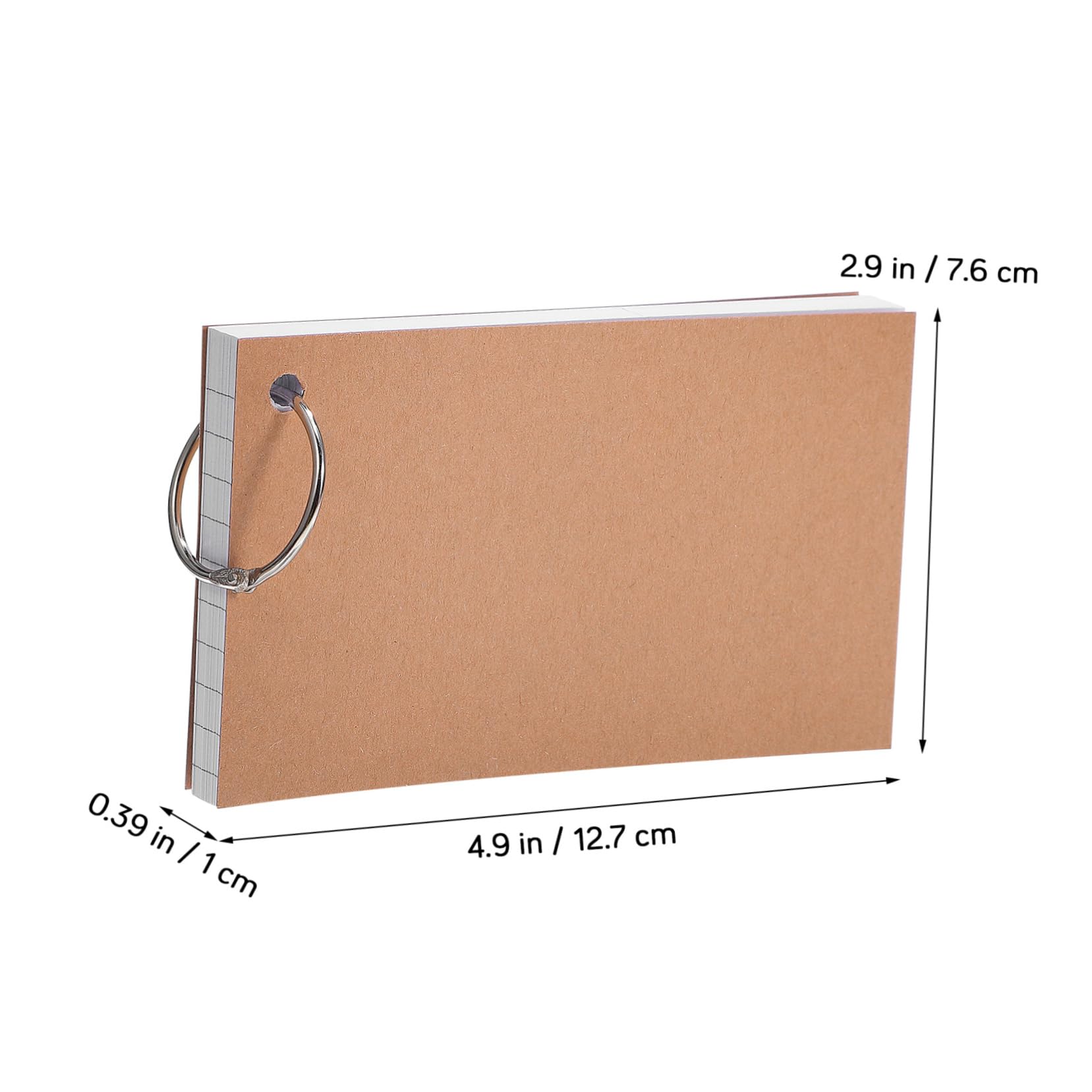 20piezas Tarjetas De Lined Flash Cards Con Anillos De Tarjetas De Vocabulario Para y Portable Con Diseño Organizado Para Aprendizaje Clase y