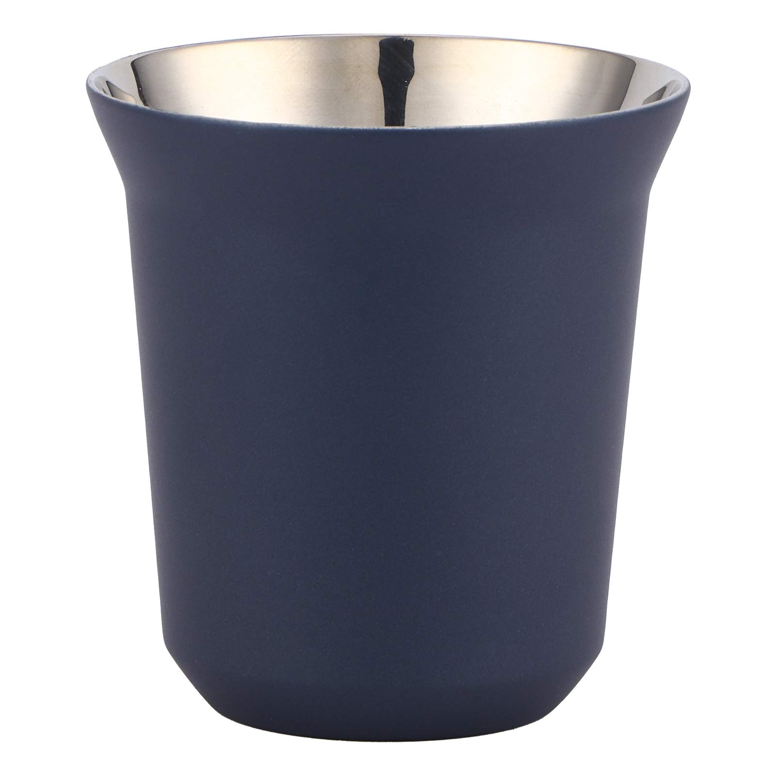160ml Stainless Steel Espresso Cups, Double Wall Insulated Coffee Cup, Capsule Cup Mug for Home Coffee Shop, Blue(Dark Blue)