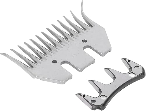 Miniatura 2 de Cuchilla de tijera de oveja, cuchillas de repuesto curvadas de 13 dientes, kit de accesorios para recortar lana de piel en ovejas, cabras