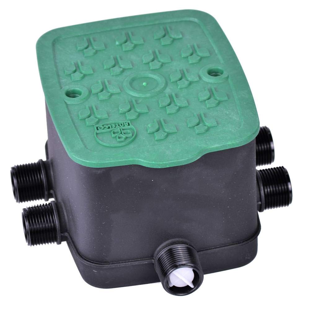 Antelco Ezyvalve - Pozo con 4 electroválvulas de 24 V para riego automático, Negro y Verde