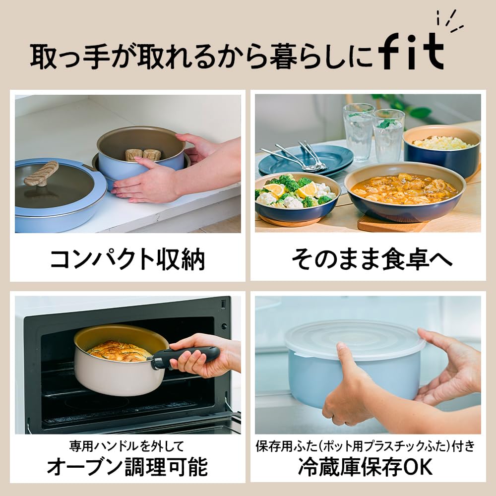 Amazon.co.jp: エバークック フィット フライパンセット 8点セット IH