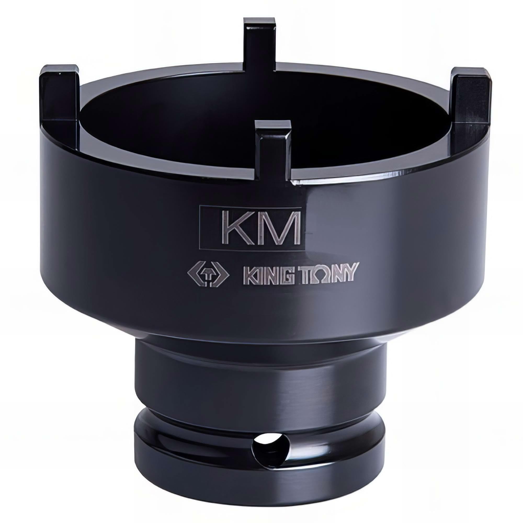 KING TONY tappo a percussione 3/4" para tuercas con muescas laterales KM10 70 mm Ext per professionisti e meccanici, per un fissaggio stabile e affidabile, 70 mm