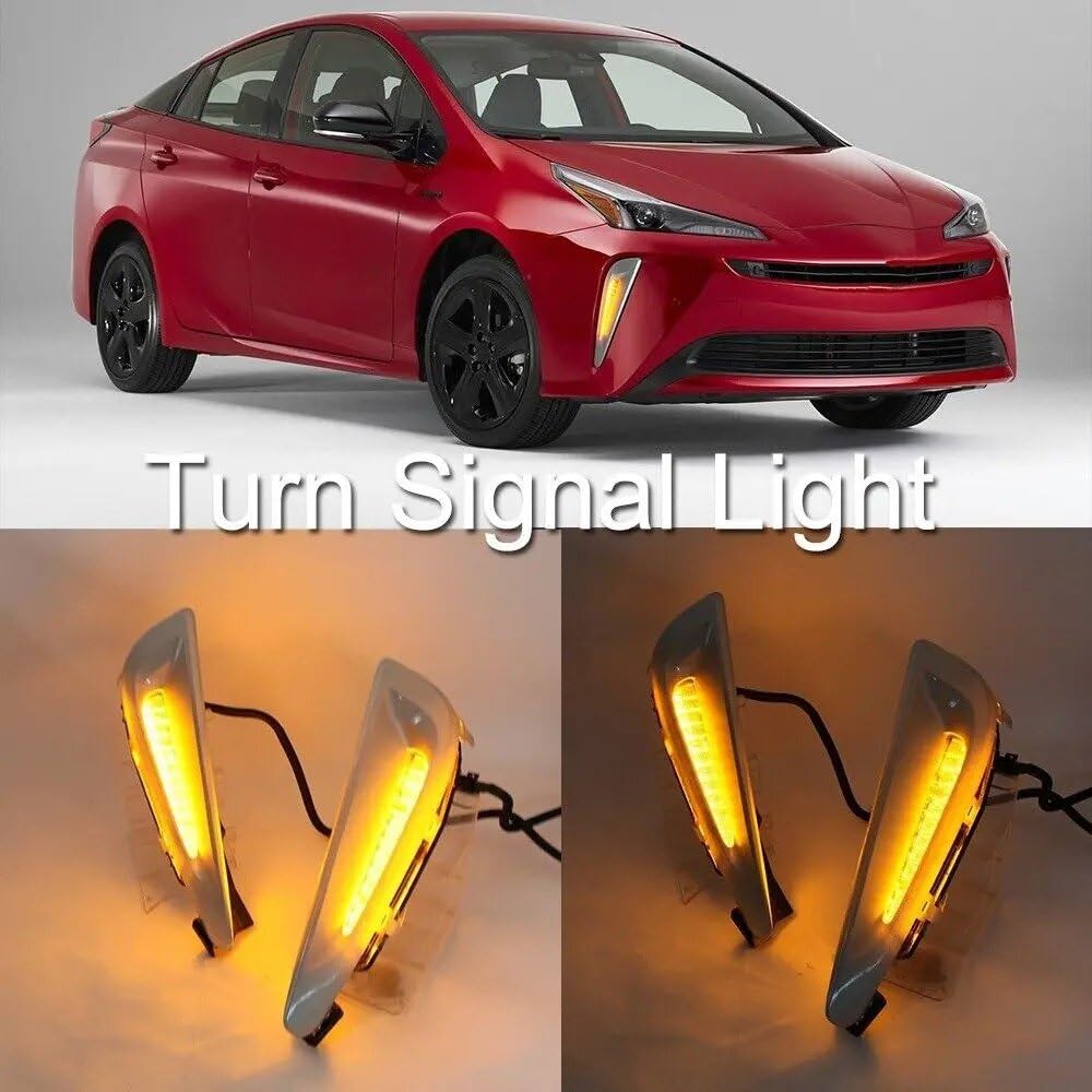 Luz Niebla Conjunto Luces Diurnas LED DRL Faros Antiniebla Para Toyota Para Prius 2019 2020 2021 2022 Luces Antiniebla Coche