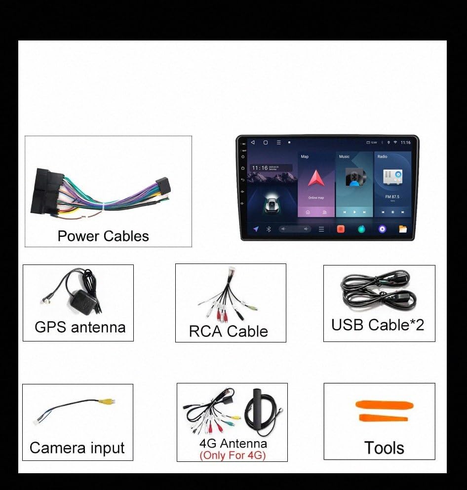 Radio 2 DIN para Kia K2 2012-2016 con Carplay y Android Auto GPS 2GB+32G 7