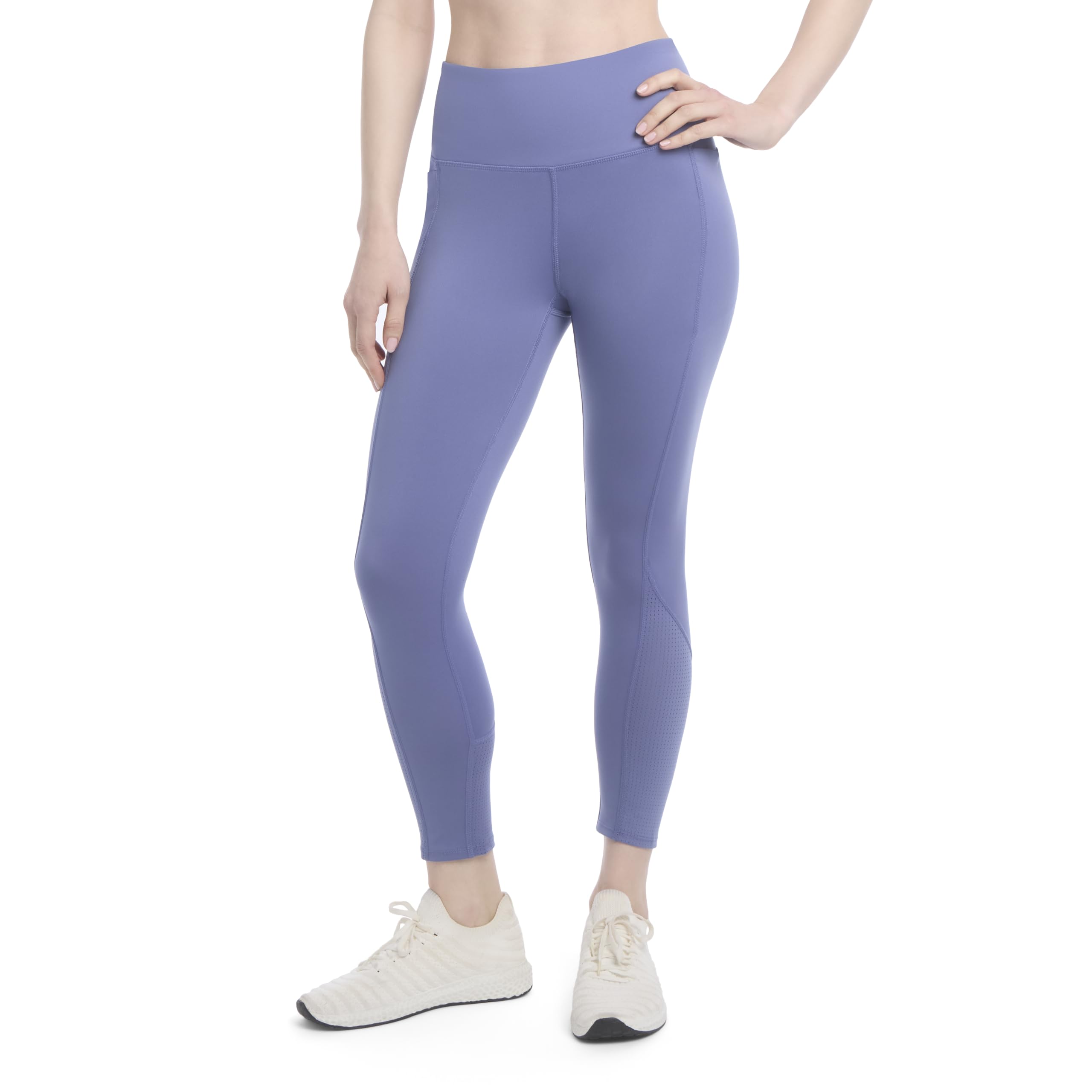 Jockey High Waist Mesh Trim Crop Active Leggings - Leginsy Kobiety